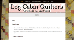 Desktop Screenshot of logcabinquilterswi.com